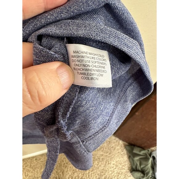 US Polo Mens‎ Blue Purple Polo Shirt Small short sleeve collared polyester - Picture 4 of 6